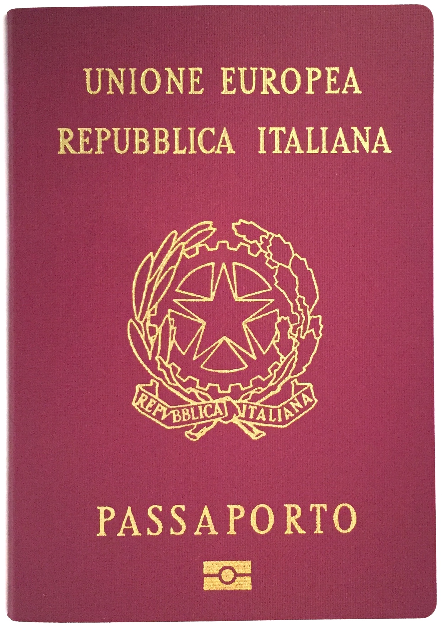 Capa do passaporte de Itália