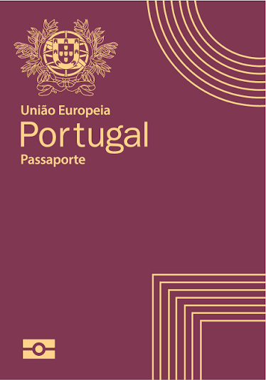 Capa do passaporte de Portugal