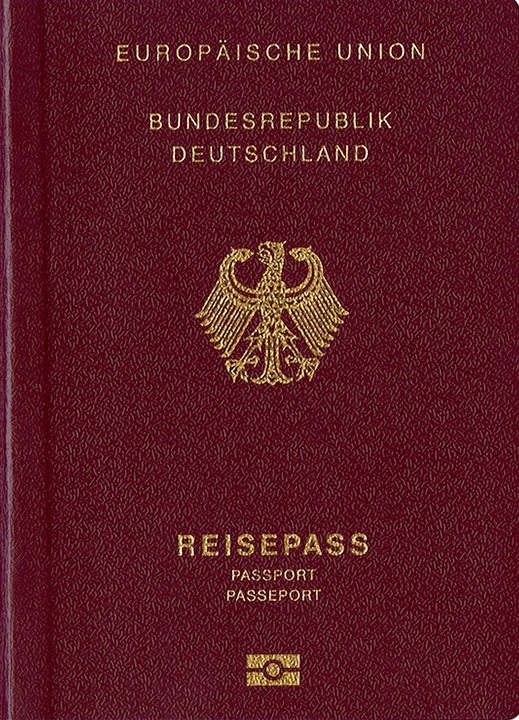 Capa do passaporte de Alemanha